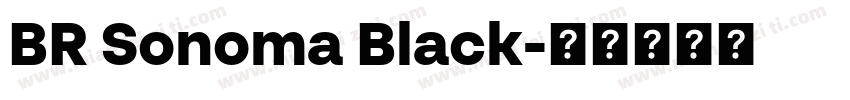 BR Sonoma Black字体转换